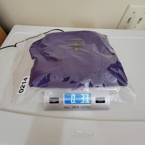 Worthington Long Sleeve Button Front Blouse Purple Size Petite Medium - Picture 6 of 13